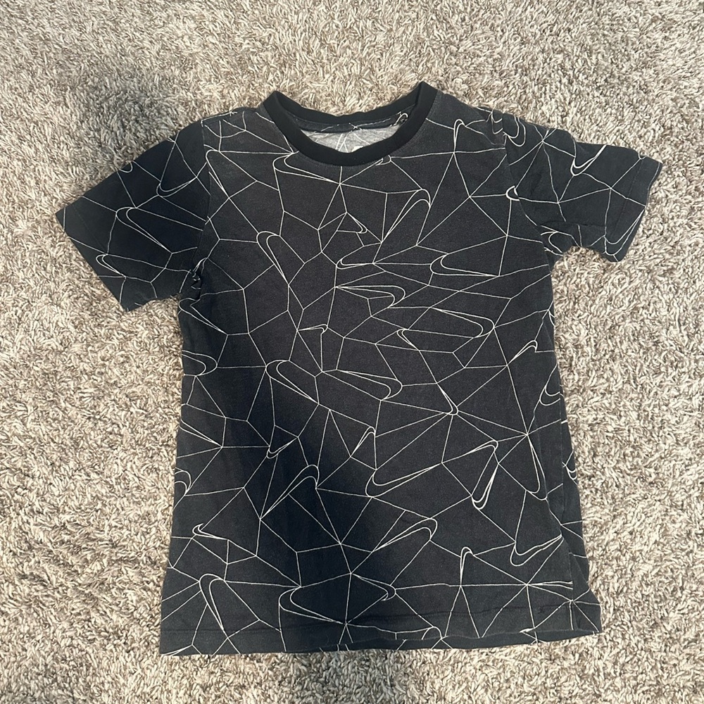 Nike Kids Black and White Graphic Tee